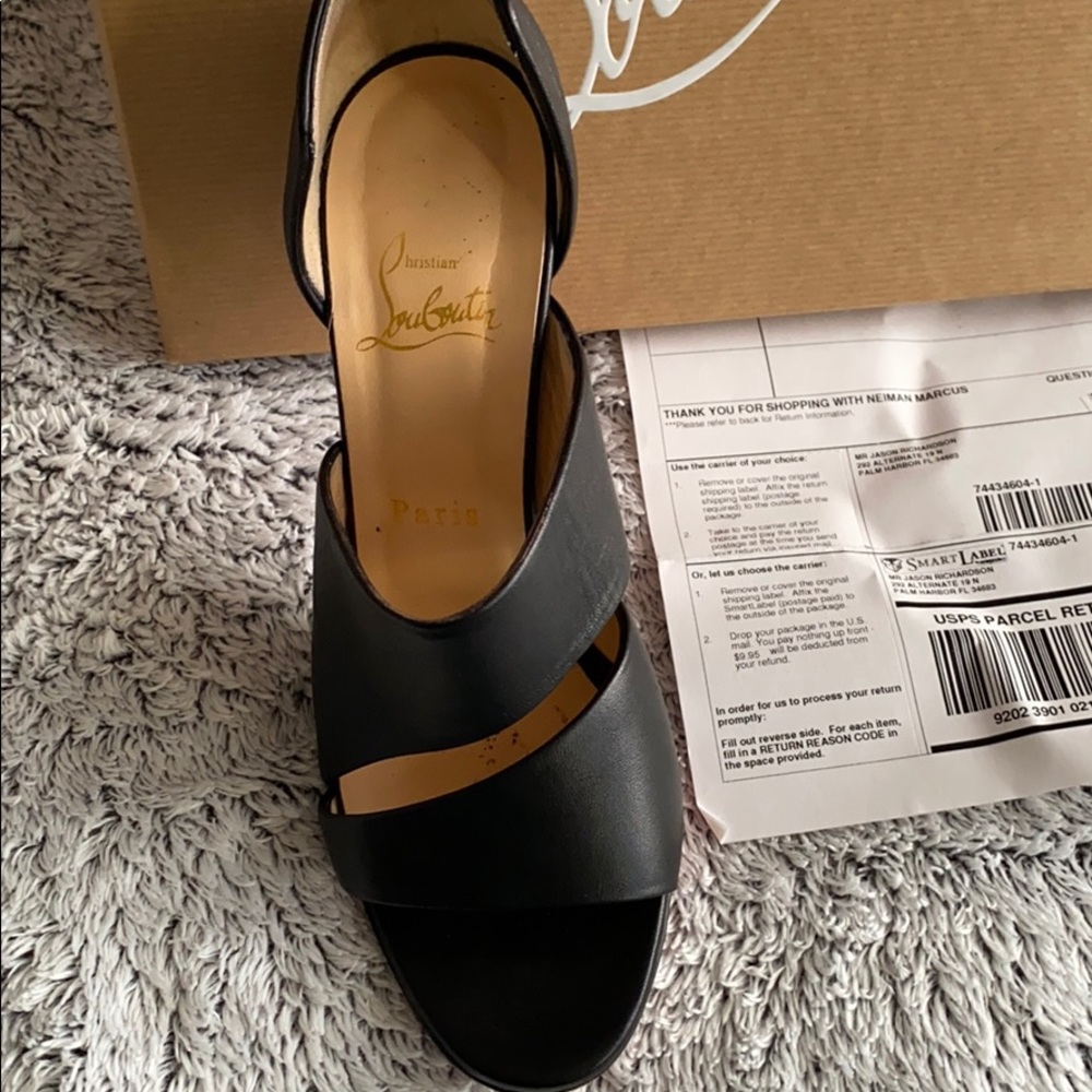 Christian Loubitons openside Bootie US size 8(38) - Picture 3 of 8
